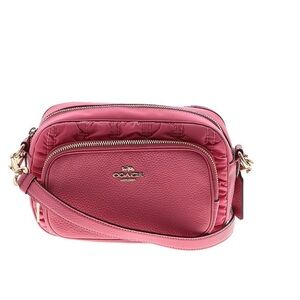 Coach Court Crossbody Leather Bag with ruching